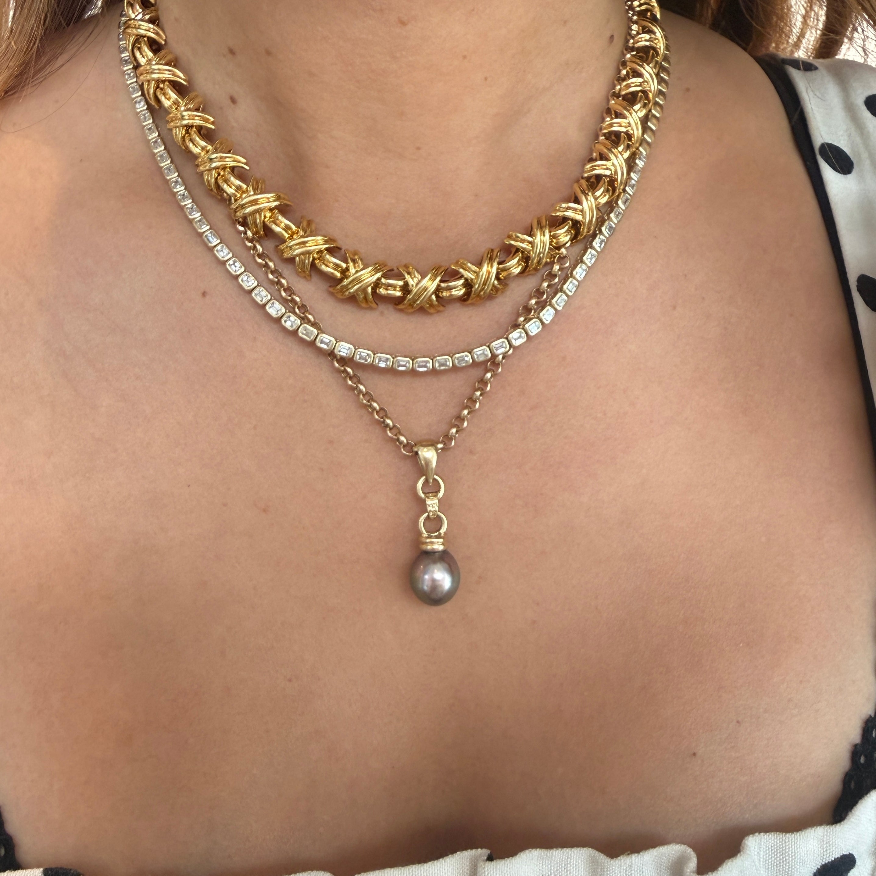 Tiffany & Co. Signature X Necklace in 18k Yellow Gold