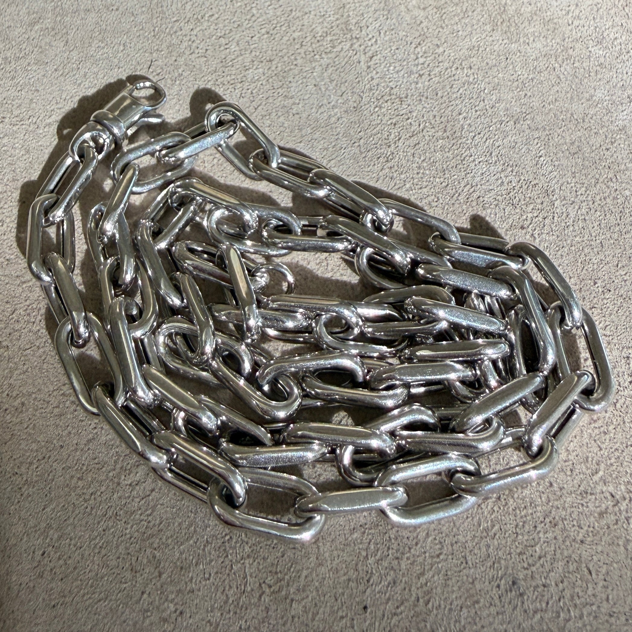 14k White Gold Link Chain Necklace