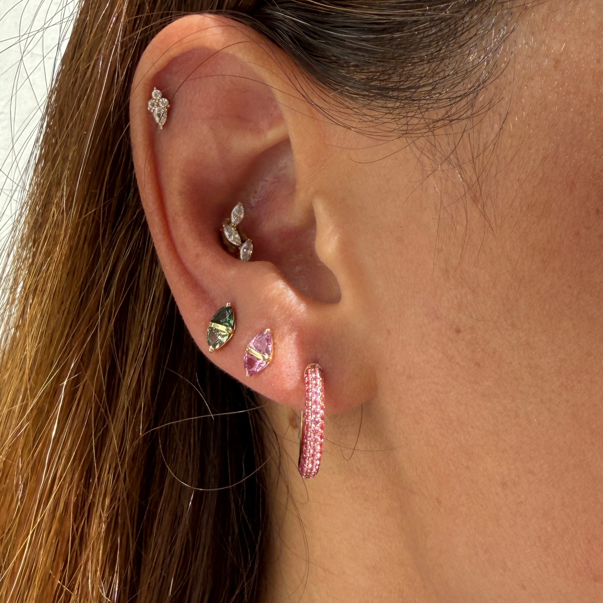 Emily P. Wheeler Tilly Studs in Green Sapphire