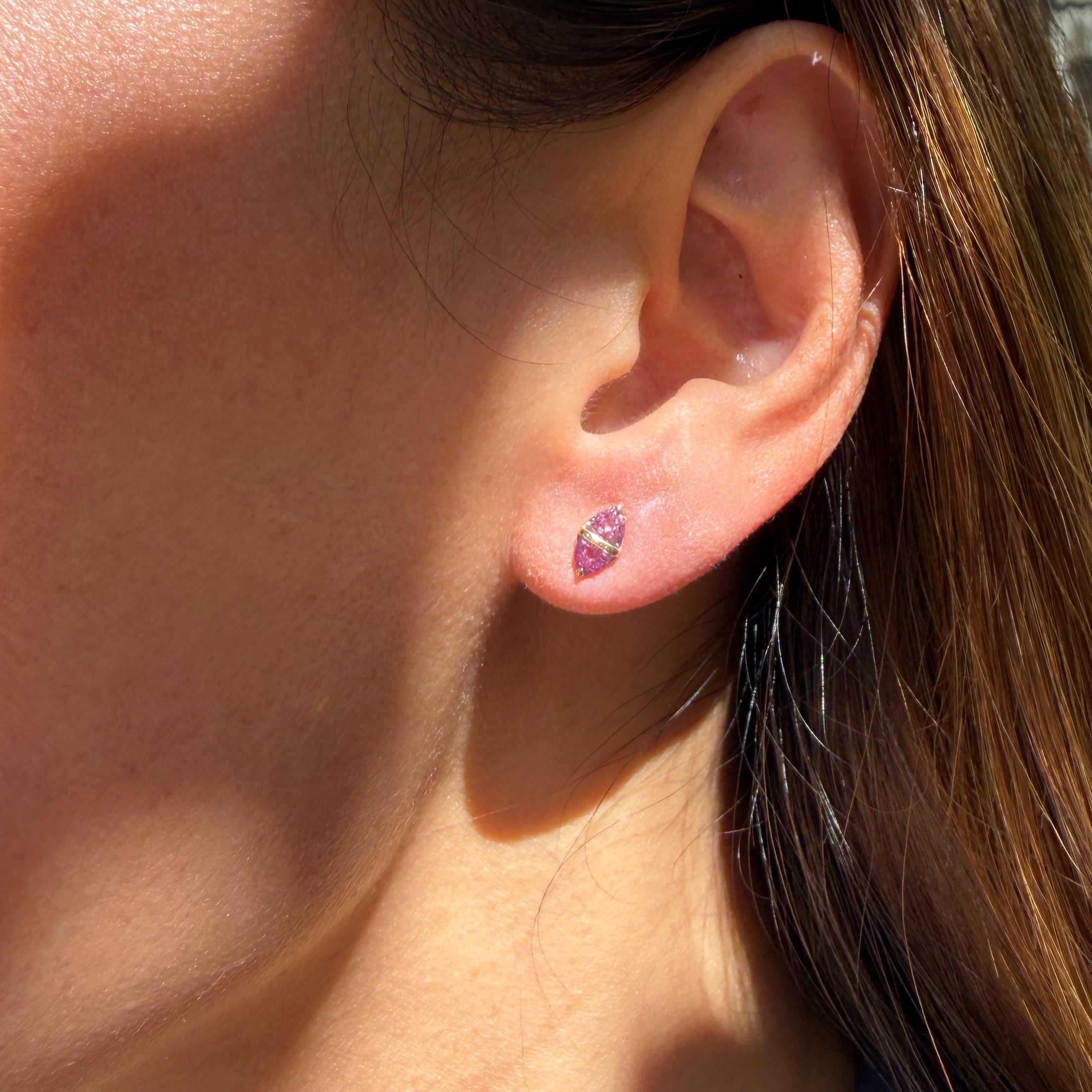 Emily P. Wheeler Tilly Studs in Pink Sapphire