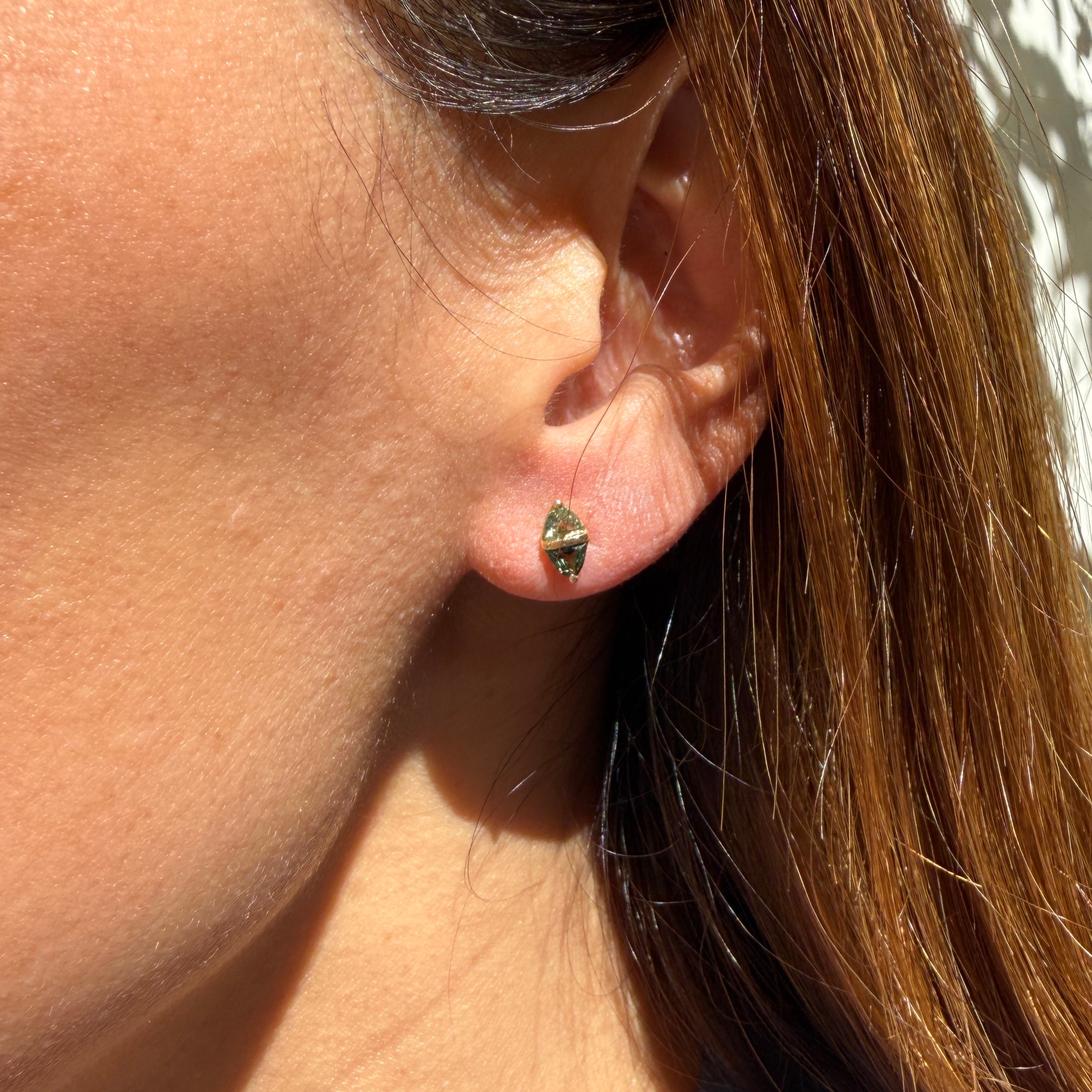 Emily P. Wheeler Tilly Studs in Green Sapphire
