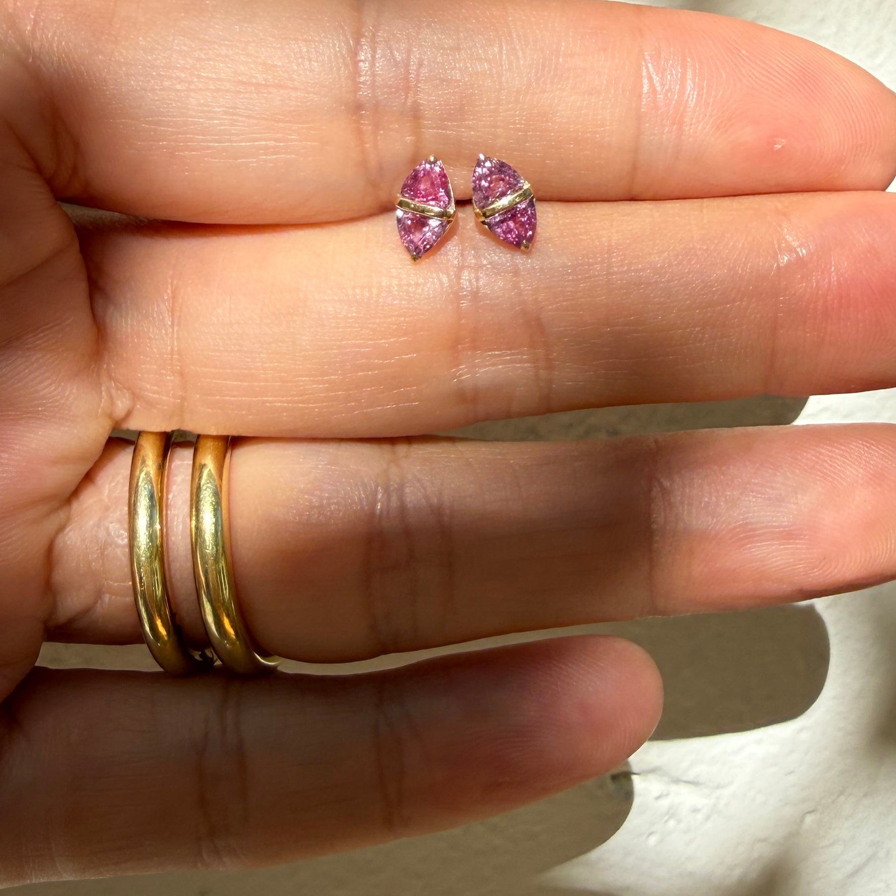 Emily P. Wheeler Tilly Studs in Pink Sapphire