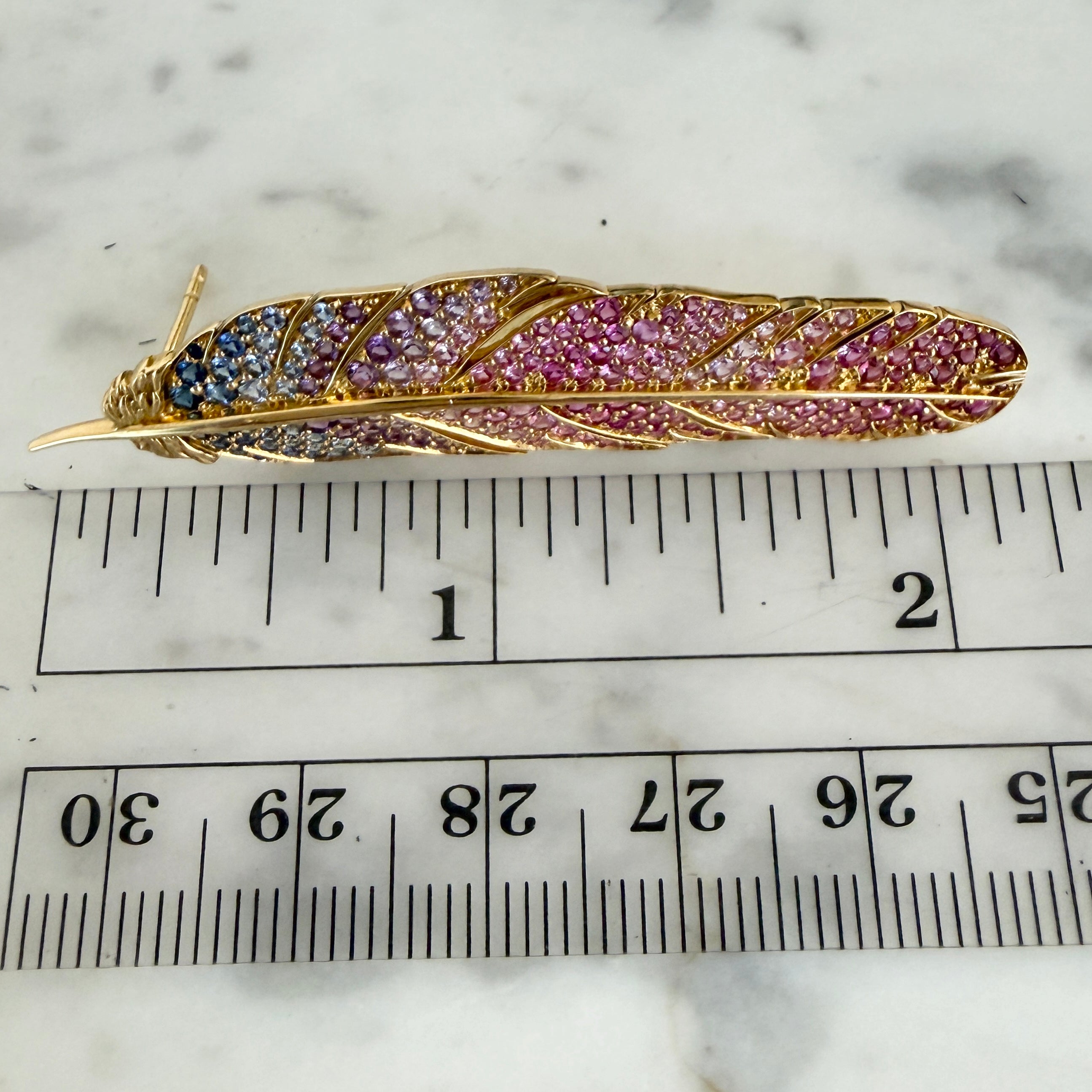 Emily P. Wheeler Feather Earrings in 18k Yellow Gold
