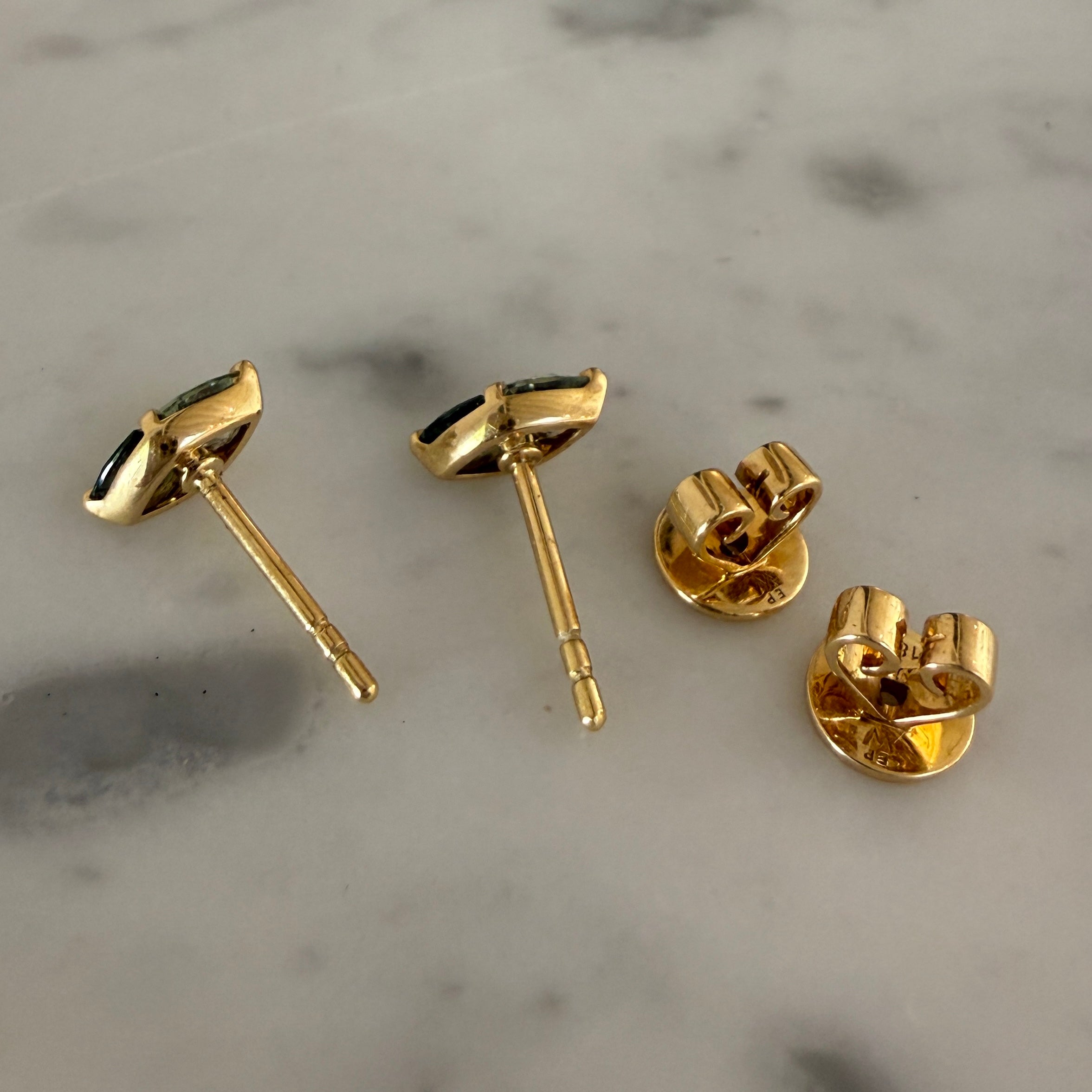 Emily P. Wheeler Tilly Studs in Green Sapphire