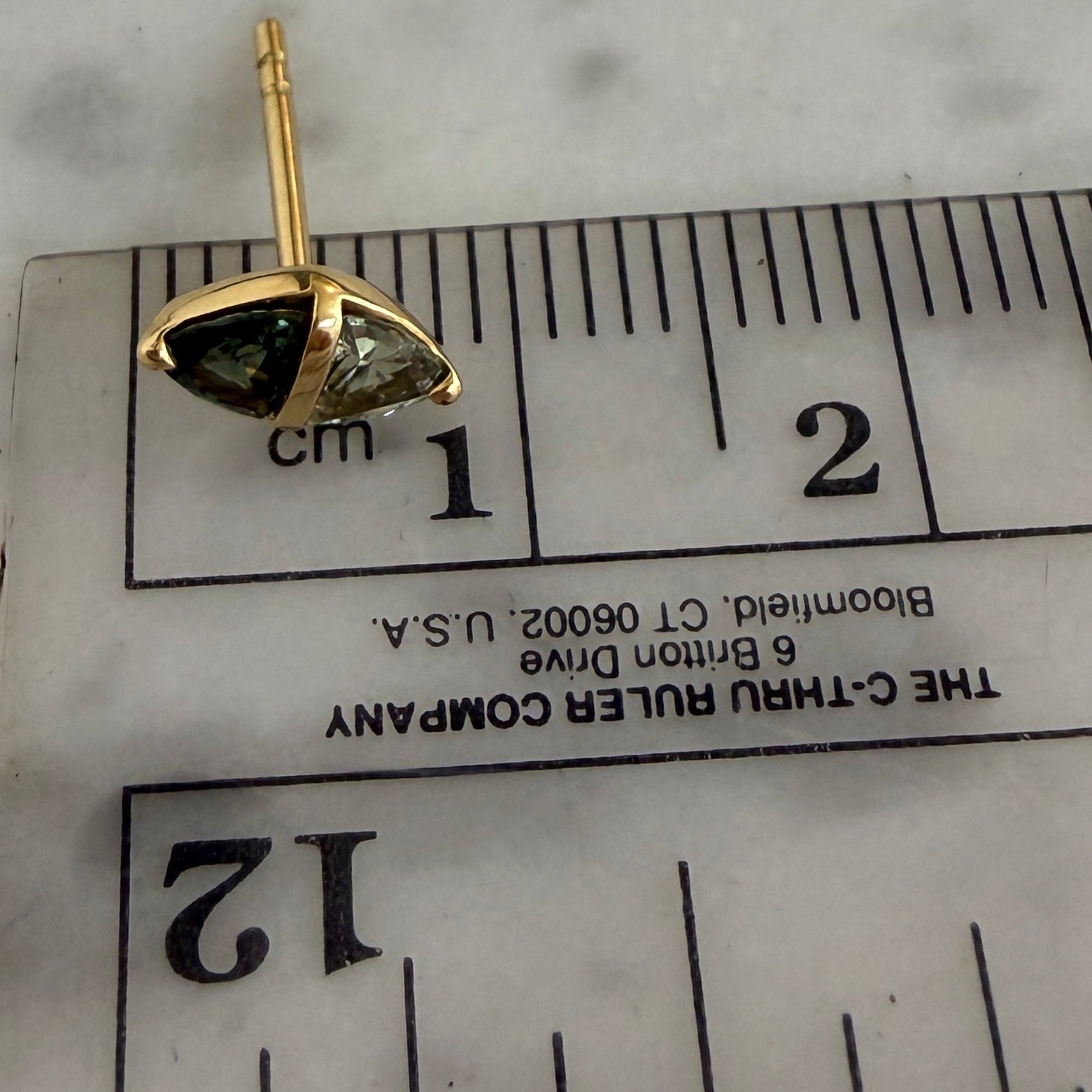 Emily P. Wheeler Tilly Studs in Green Sapphire