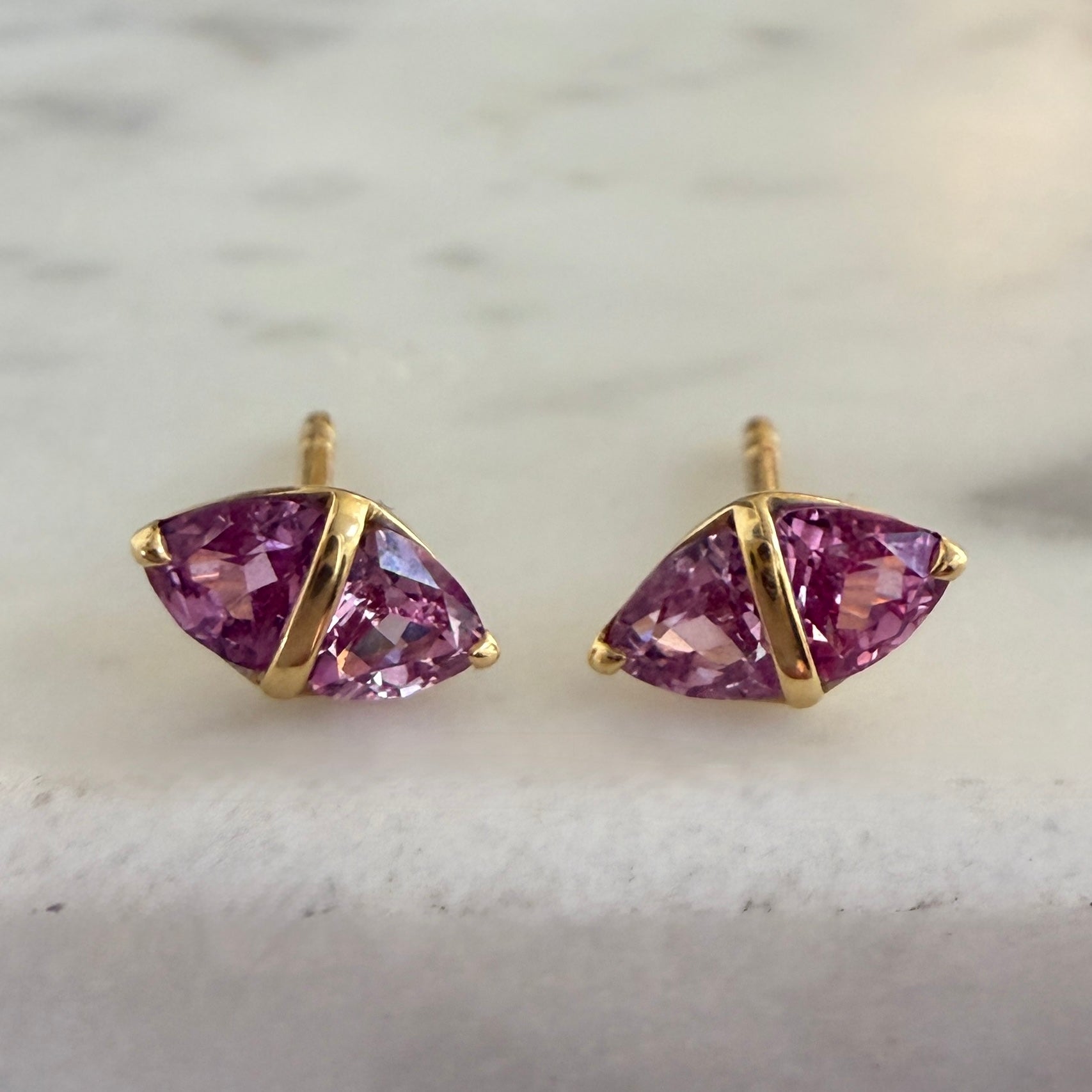 Emily P. Wheeler Tilly Studs in Pink Sapphire