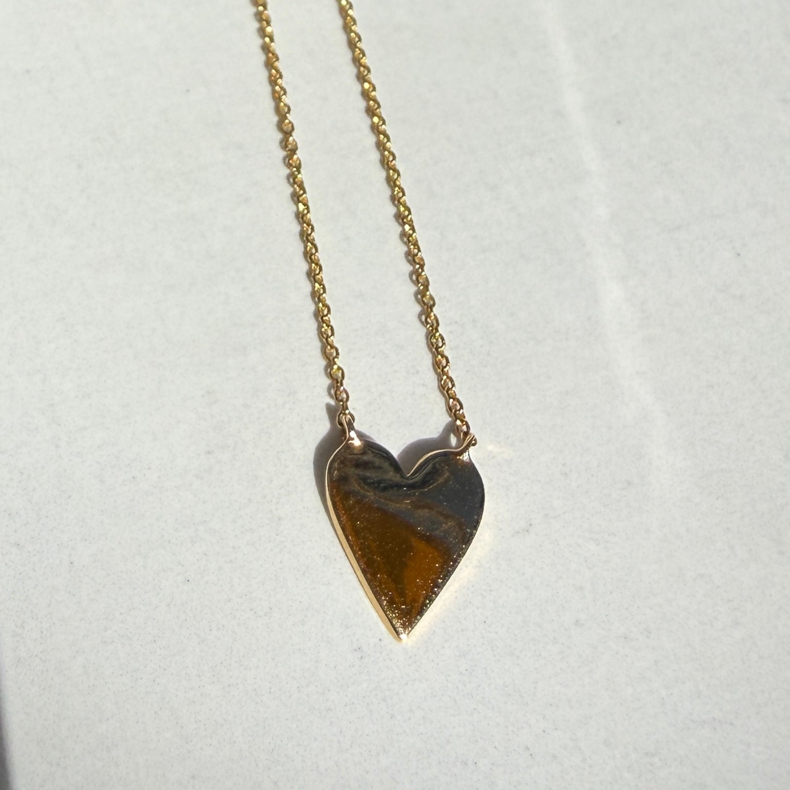 Dana Rebecca DRD Heart Necklace in 14k Yellow Gold