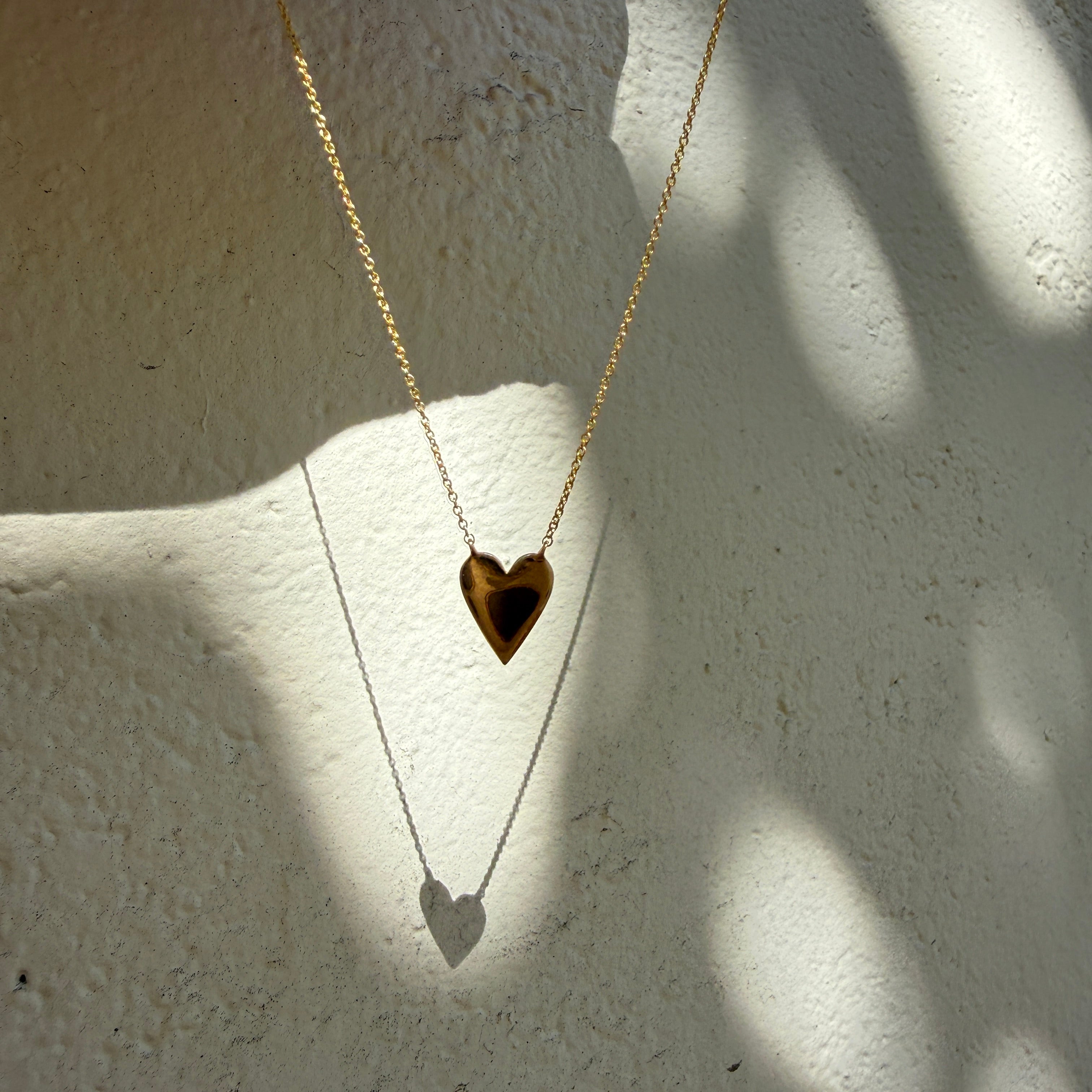 Dana Rebecca DRD Heart Necklace in 14k Yellow Gold