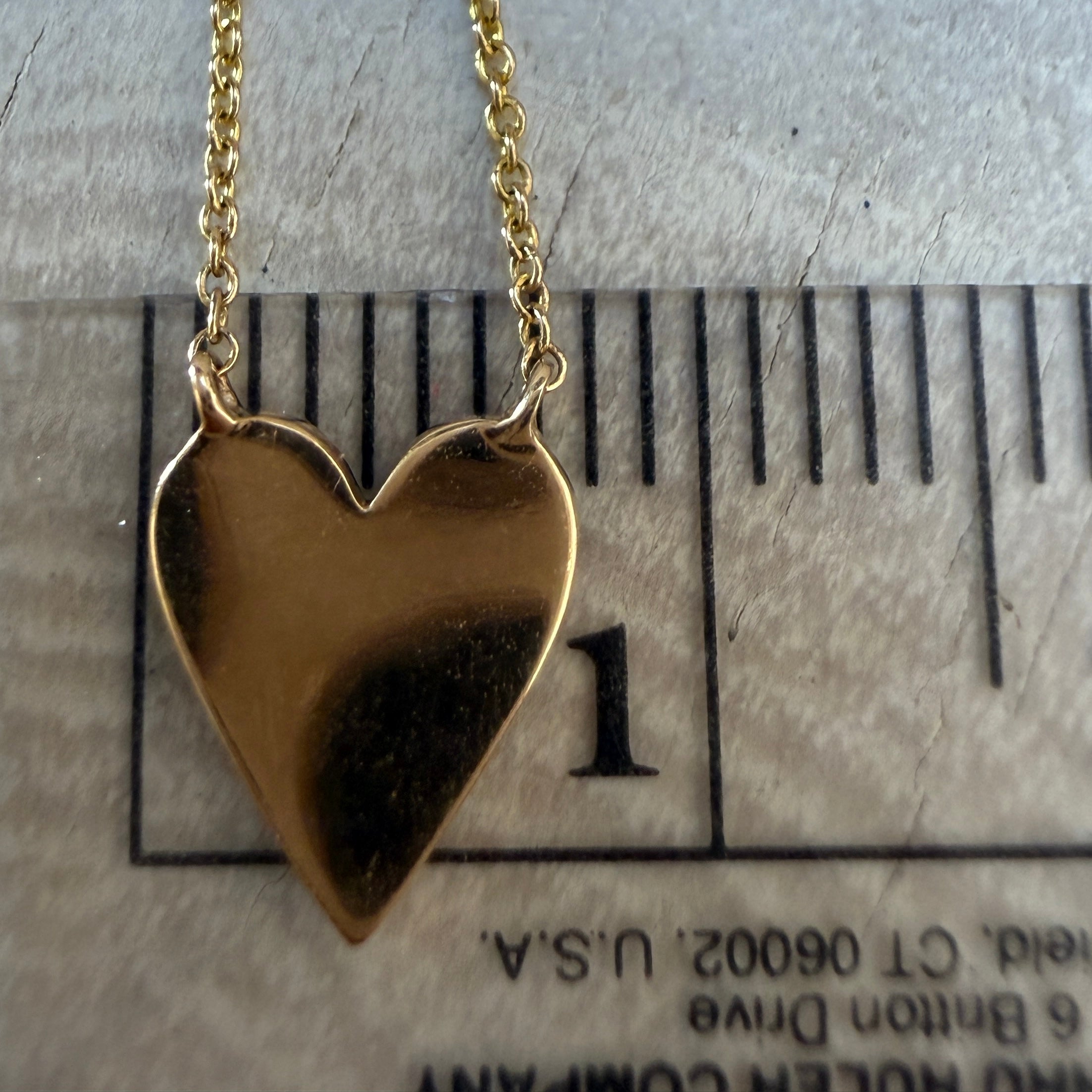 Dana Rebecca DRD Heart Necklace in 14k Yellow Gold