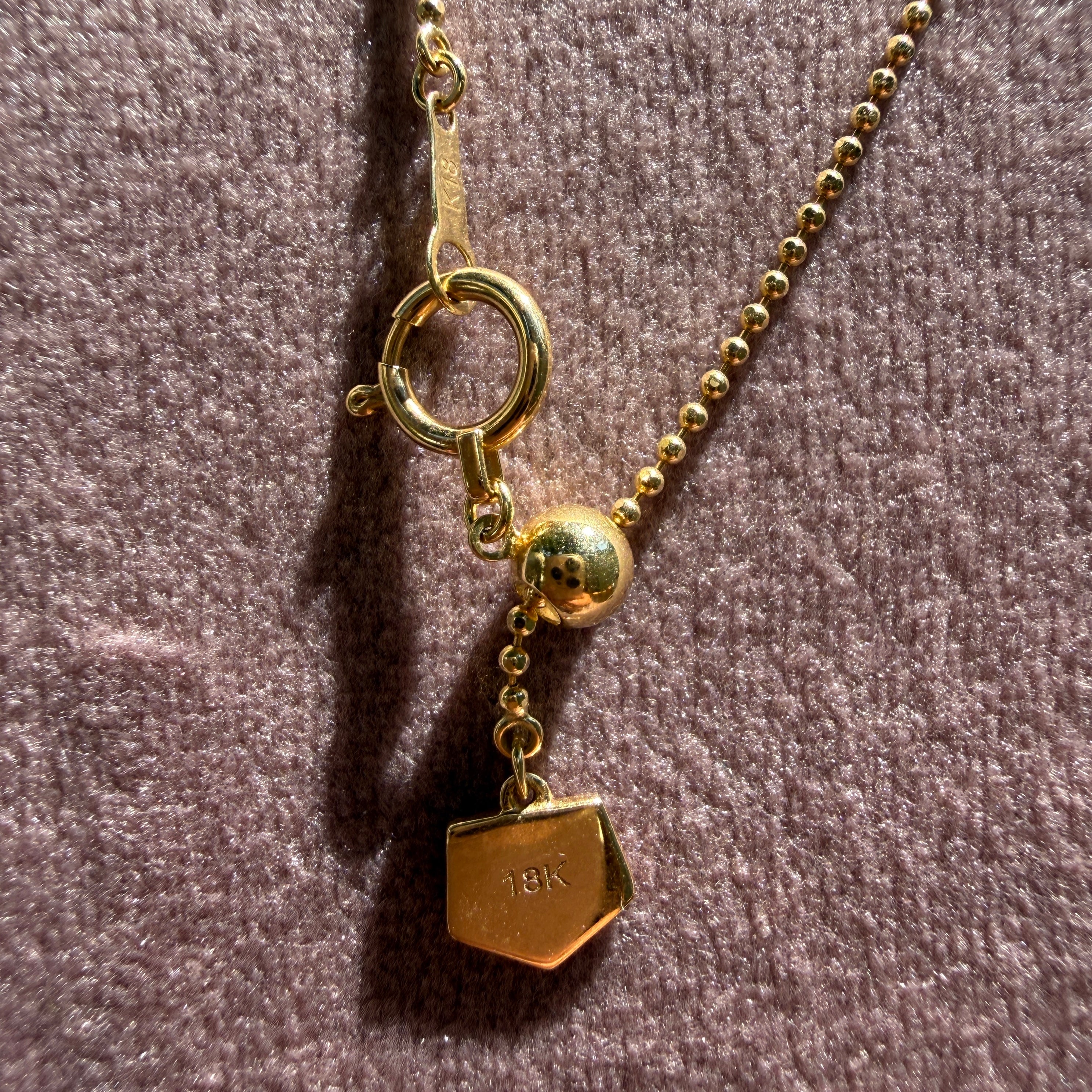 Graziela Gems Floating Emerald Necklace in 18k Yellow Gold