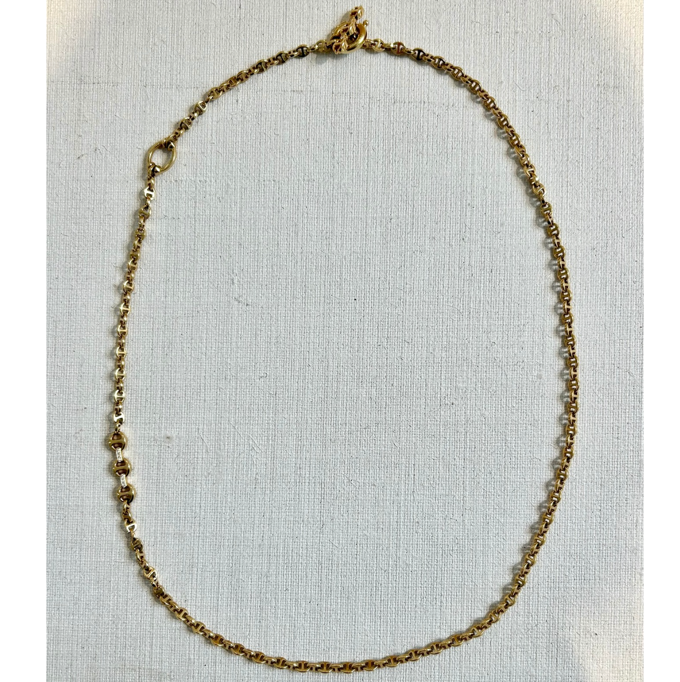 Hoorsenbuhs 18k Yellow Gold Diamond Open-Link Chain Necklace