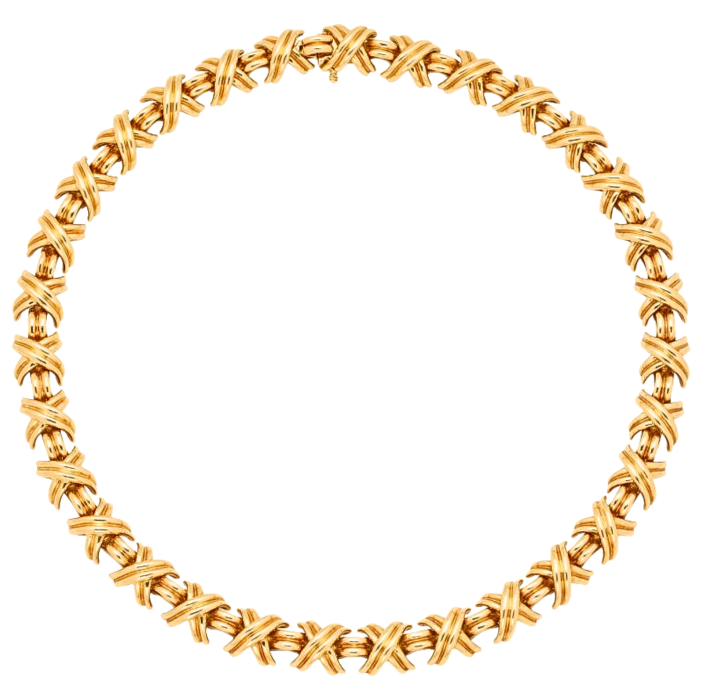 Tiffany & Co. Signature X Necklace in 18k Yellow Gold