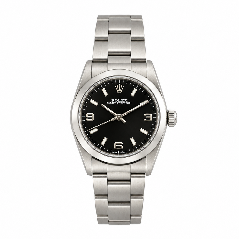Rolex Oyster Perpetual 31 Stainless Steel Black Dial Watch